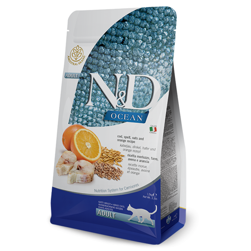 N&D QUINOA TAHILSIZ SKIN & COAT RİNGA BALIĞI 1,5kg